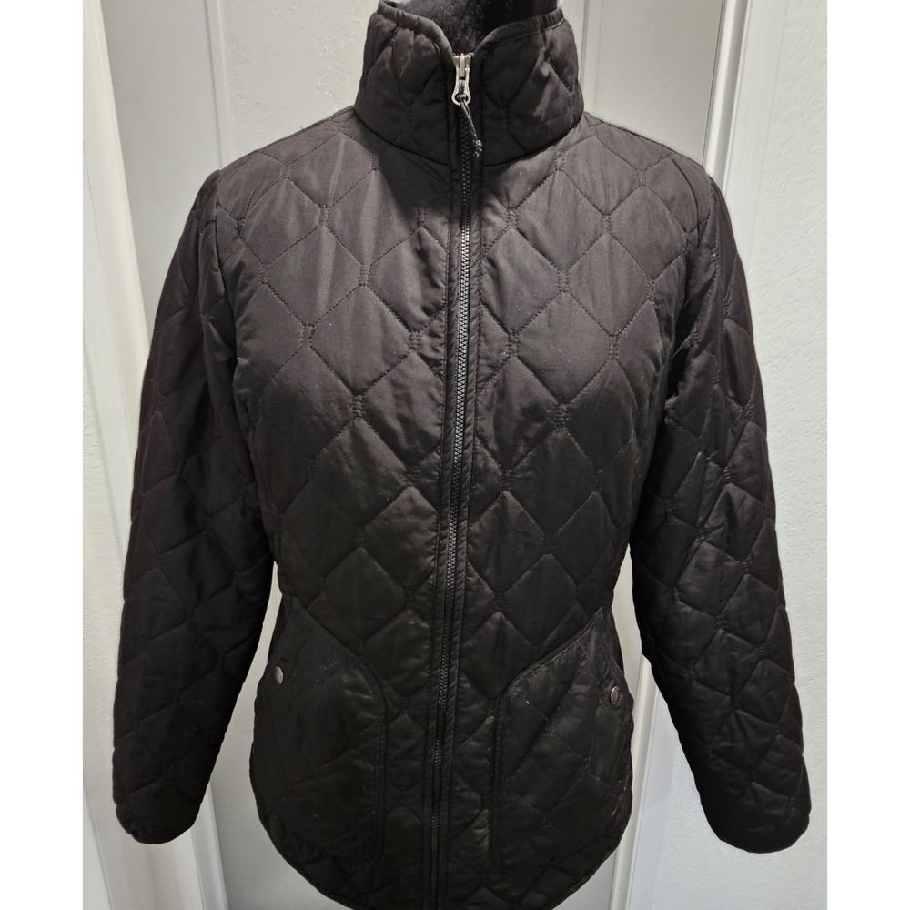 Eddie Bauer Black Diamond Quilted Full Zip Jacket Medium